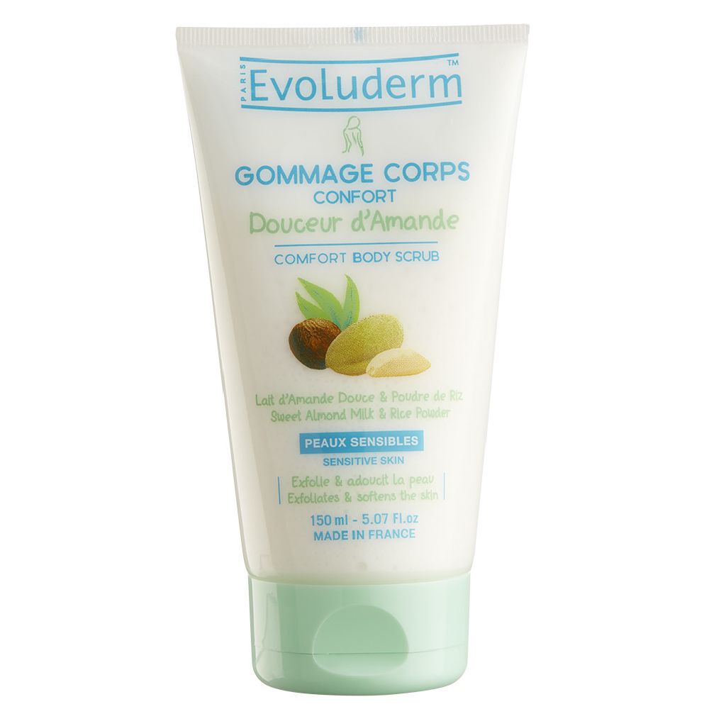 Gommage corps Evoluderm douceur d'amande 150 ml