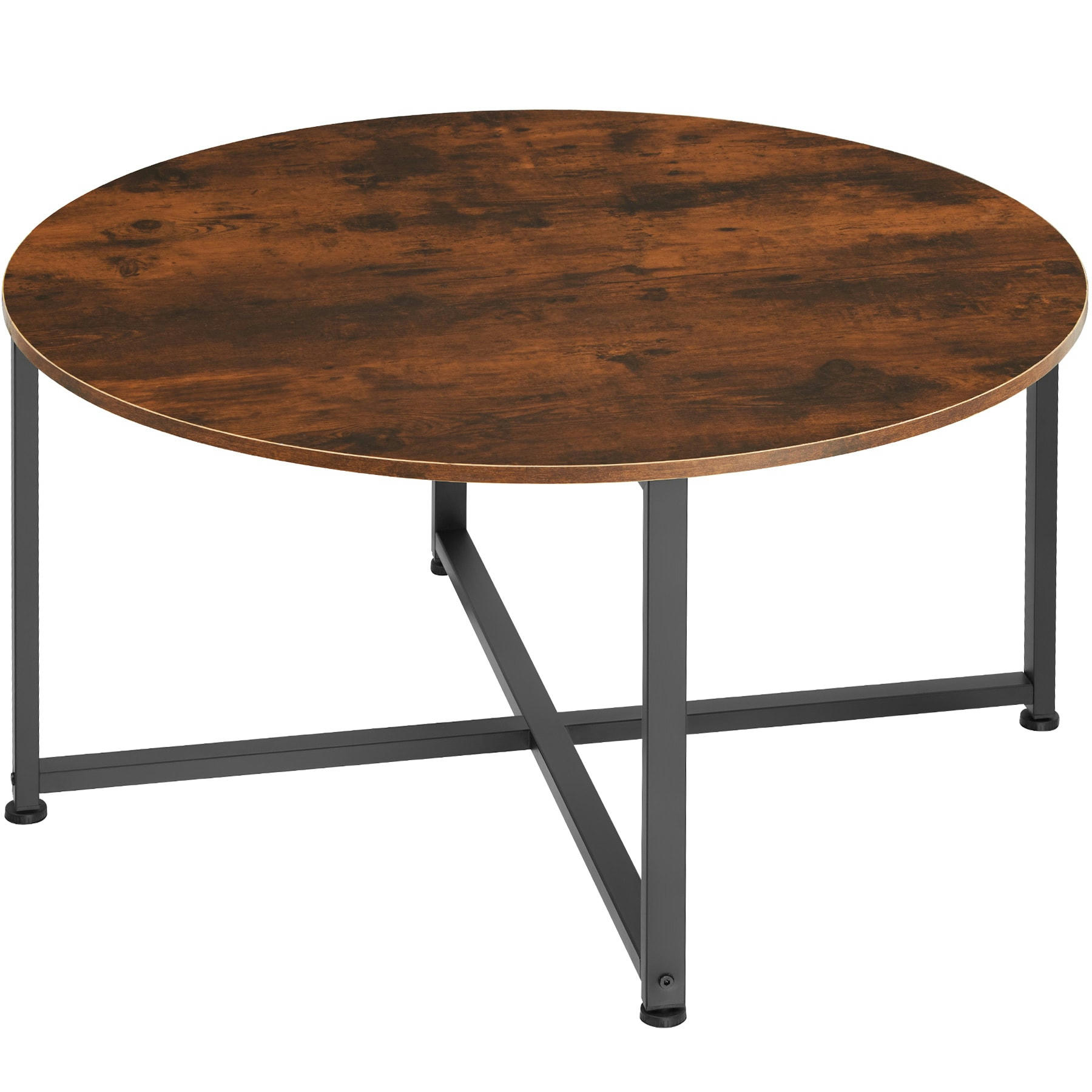 - Table basse salon Style industriel Bois foncé industriel, rustique