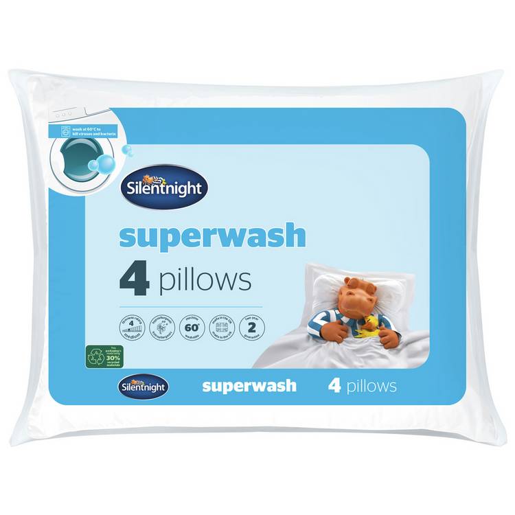 Silentnight Superwash Medium Firm Pillows - 4 Pack