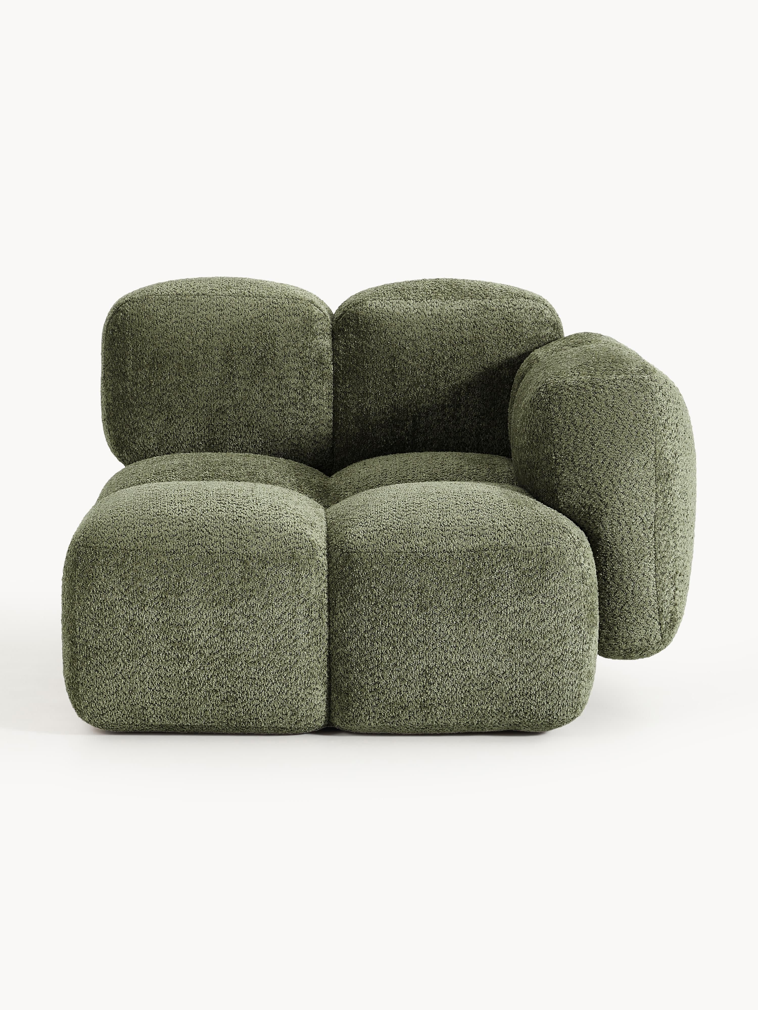 Eckmodul Tayla aus Teddy-Bouclé