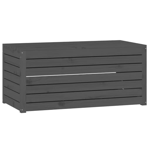 NNEVL 4 Piece Garden Box Set Grey Solid Wood Pine