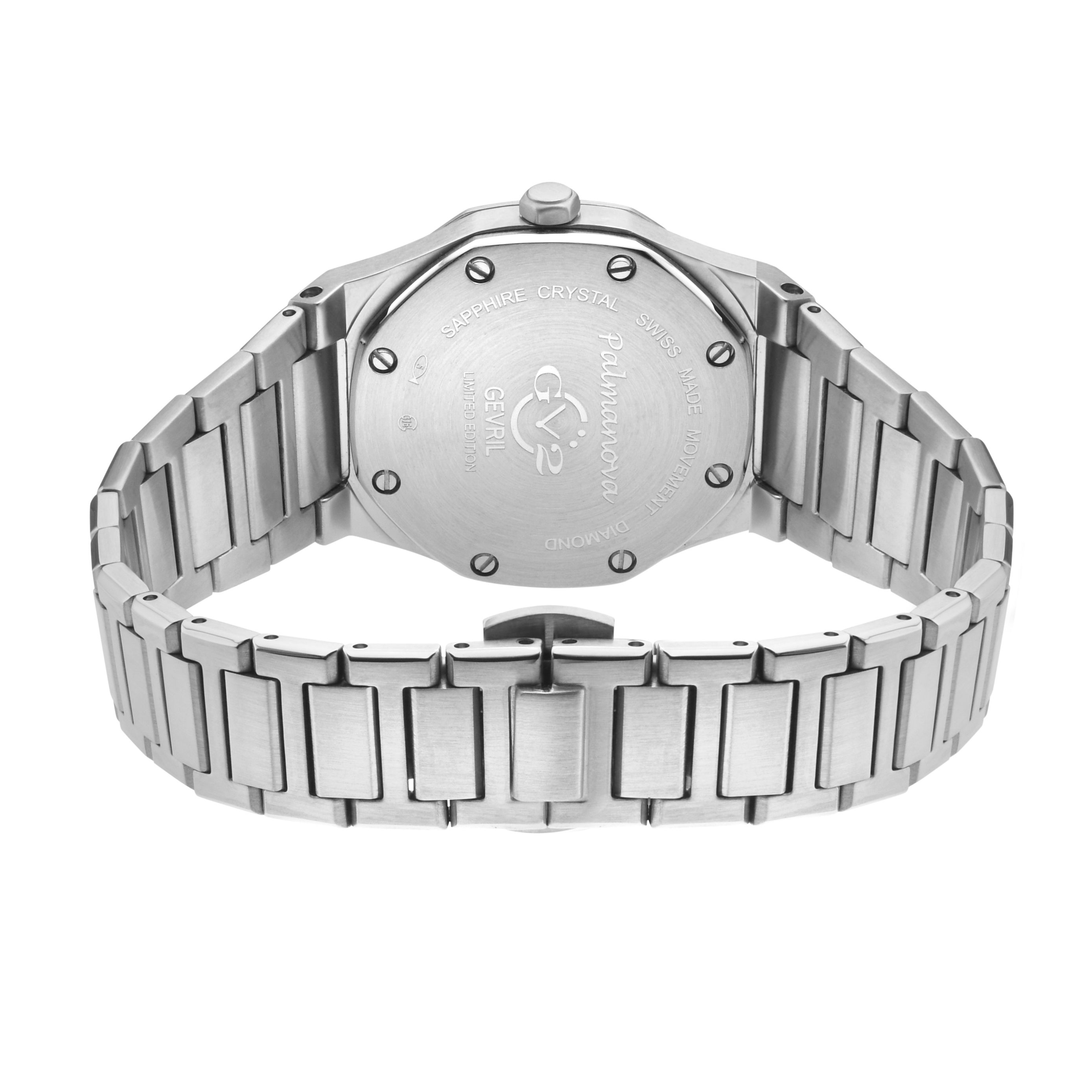 GV2 Palmanova Blue Dial Stainless Steel Swiss Quartz  Watch