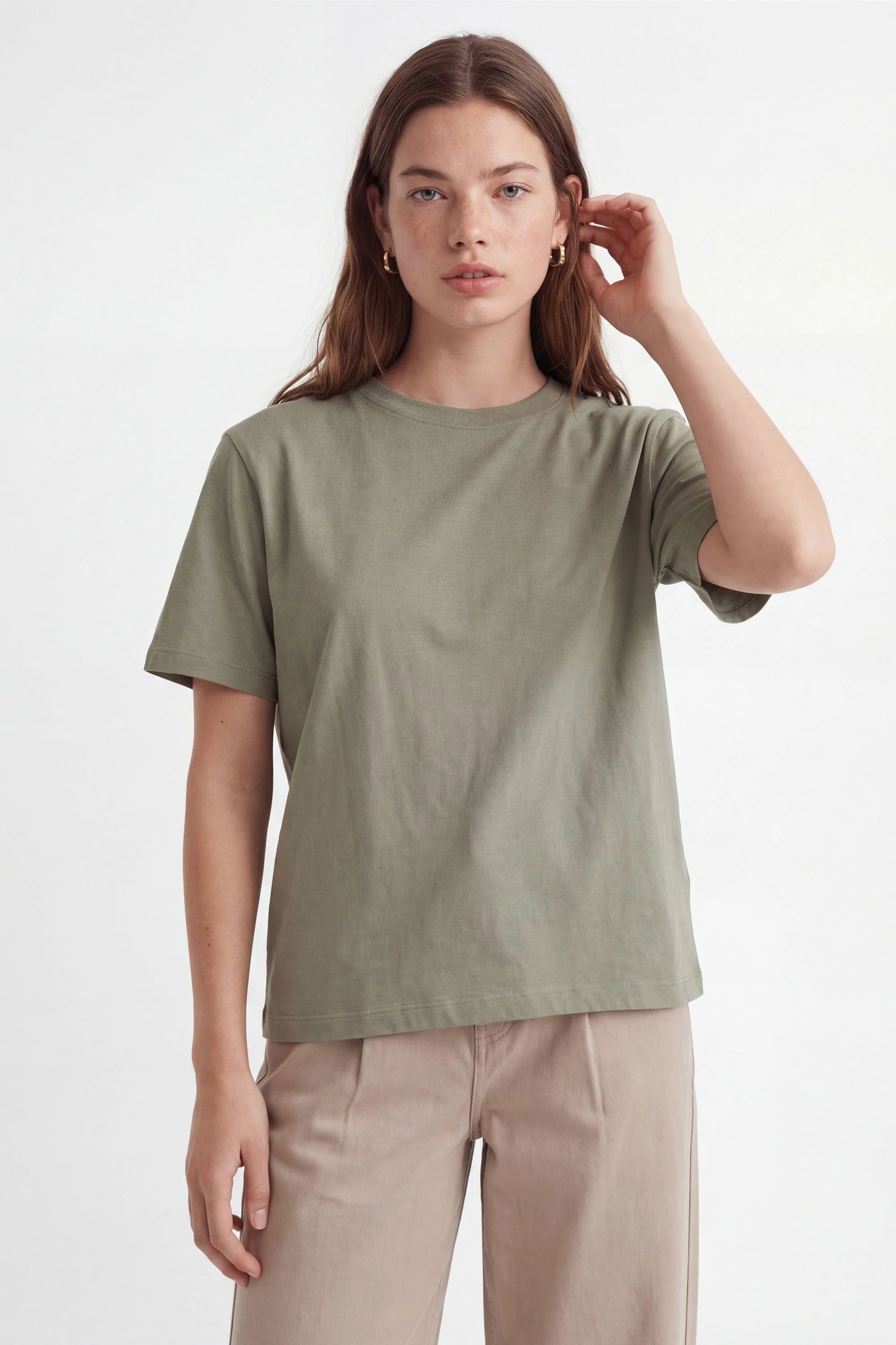 T-SHIRT - AMBRE - VERT PALE
