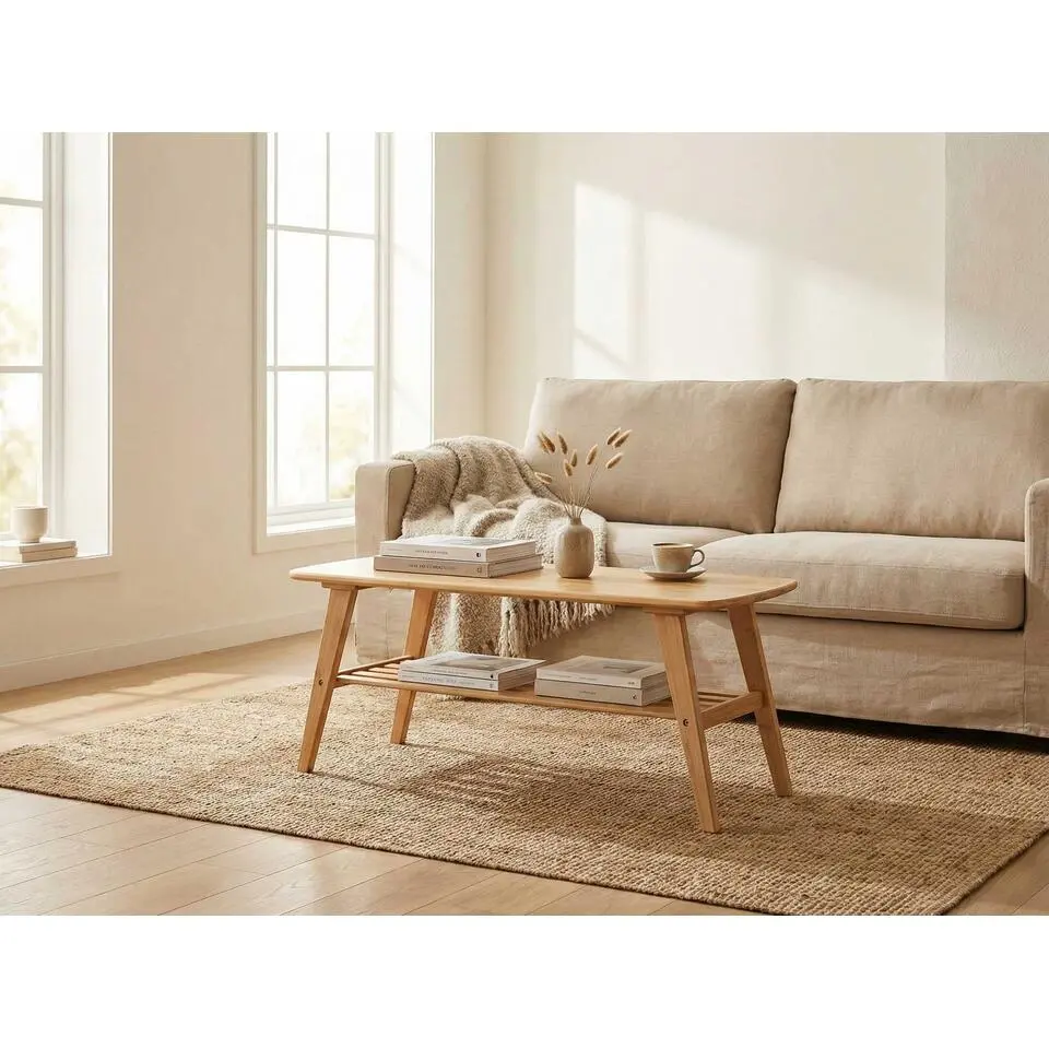 Salontafel Reini - 120x60x50cm - bamboehout