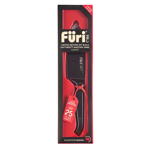 Furi Pro East / West Black Santoku 13cm Knife