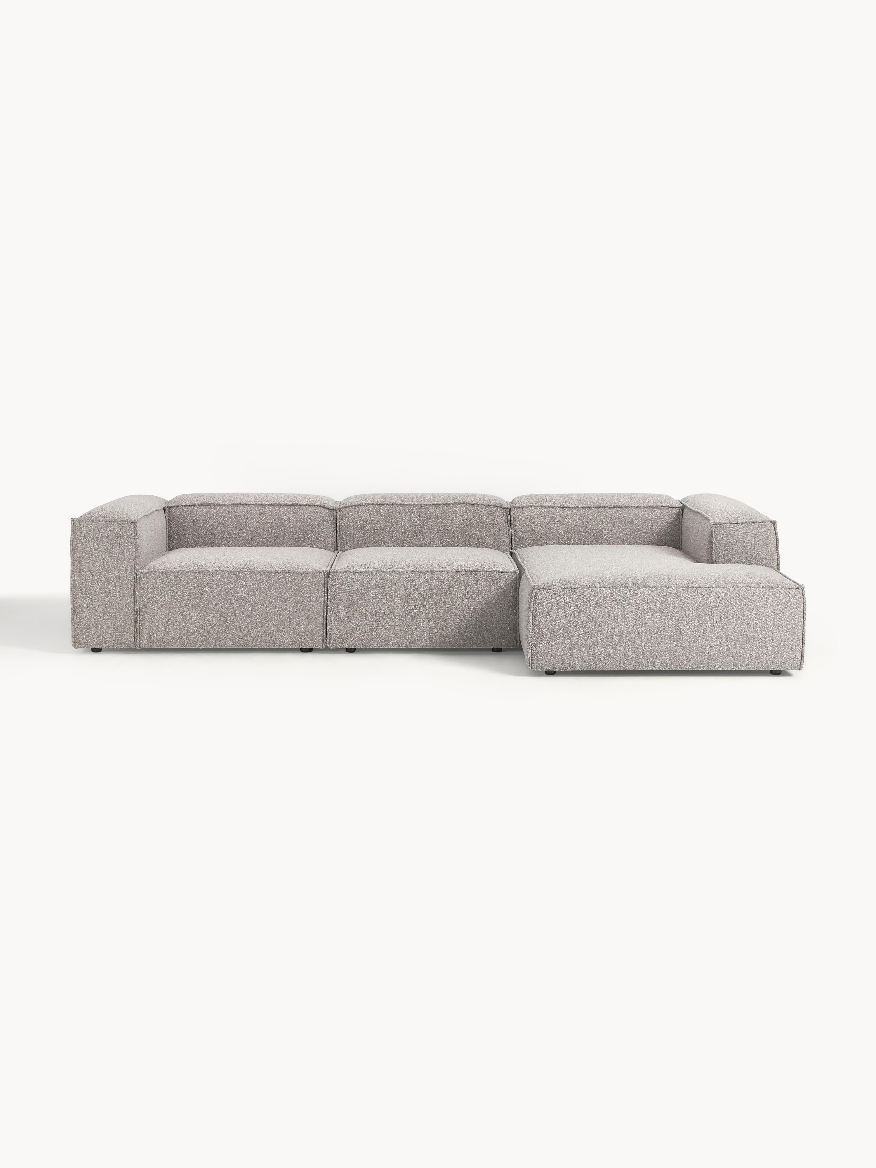 Modulares Bouclé-Ecksofa Lennon (4-Sitzer)