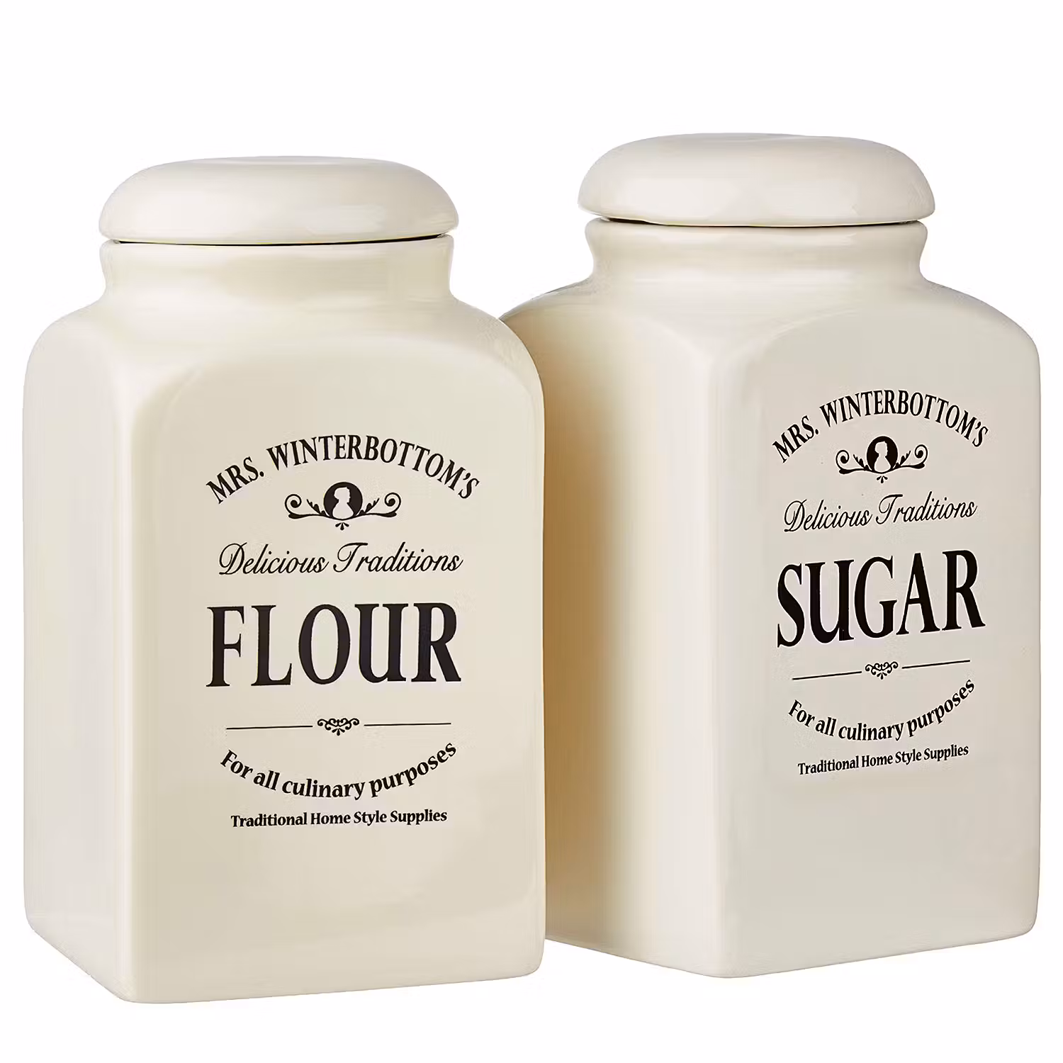 MRS. WINTERBOTTOM'S Mehl- und Zuckerdose