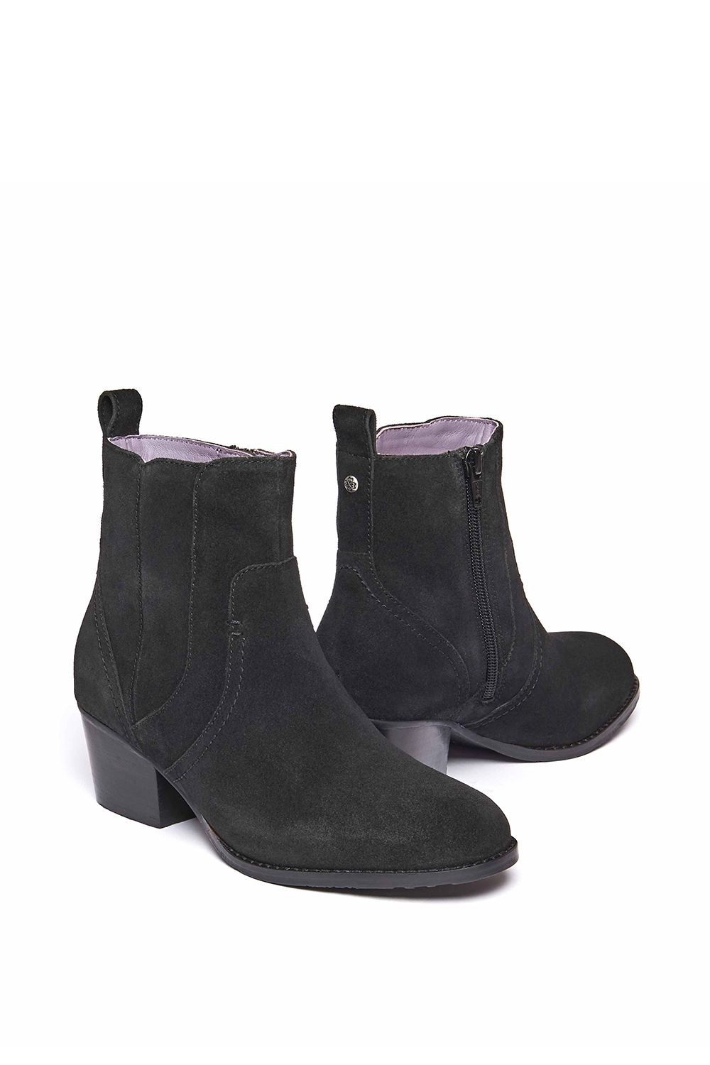 Moshulu Morisot' Western Inspired Heeled Ankle Boot
