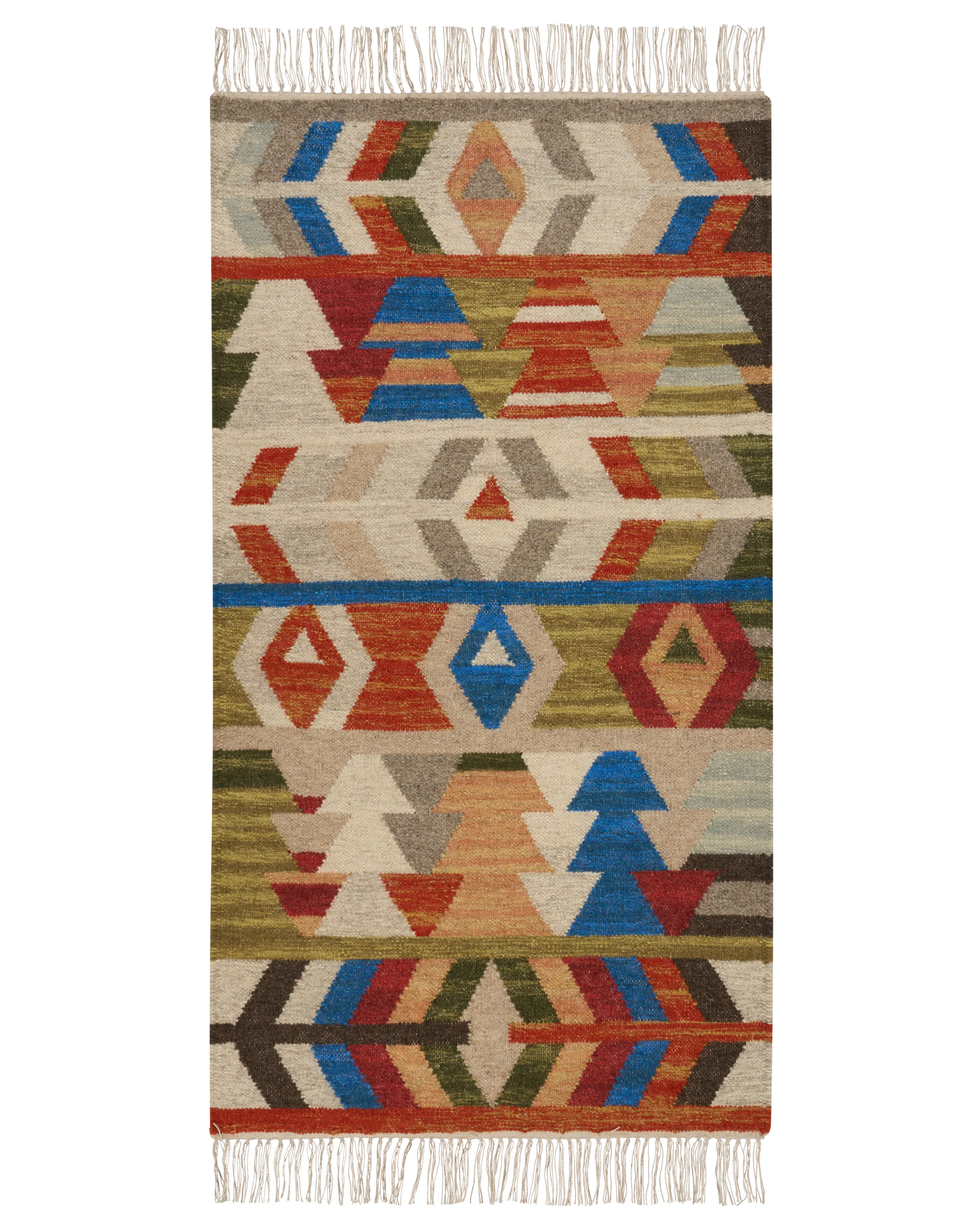 Rug KAGHSI Multicolour 140 x 200 cm Wool Kilim