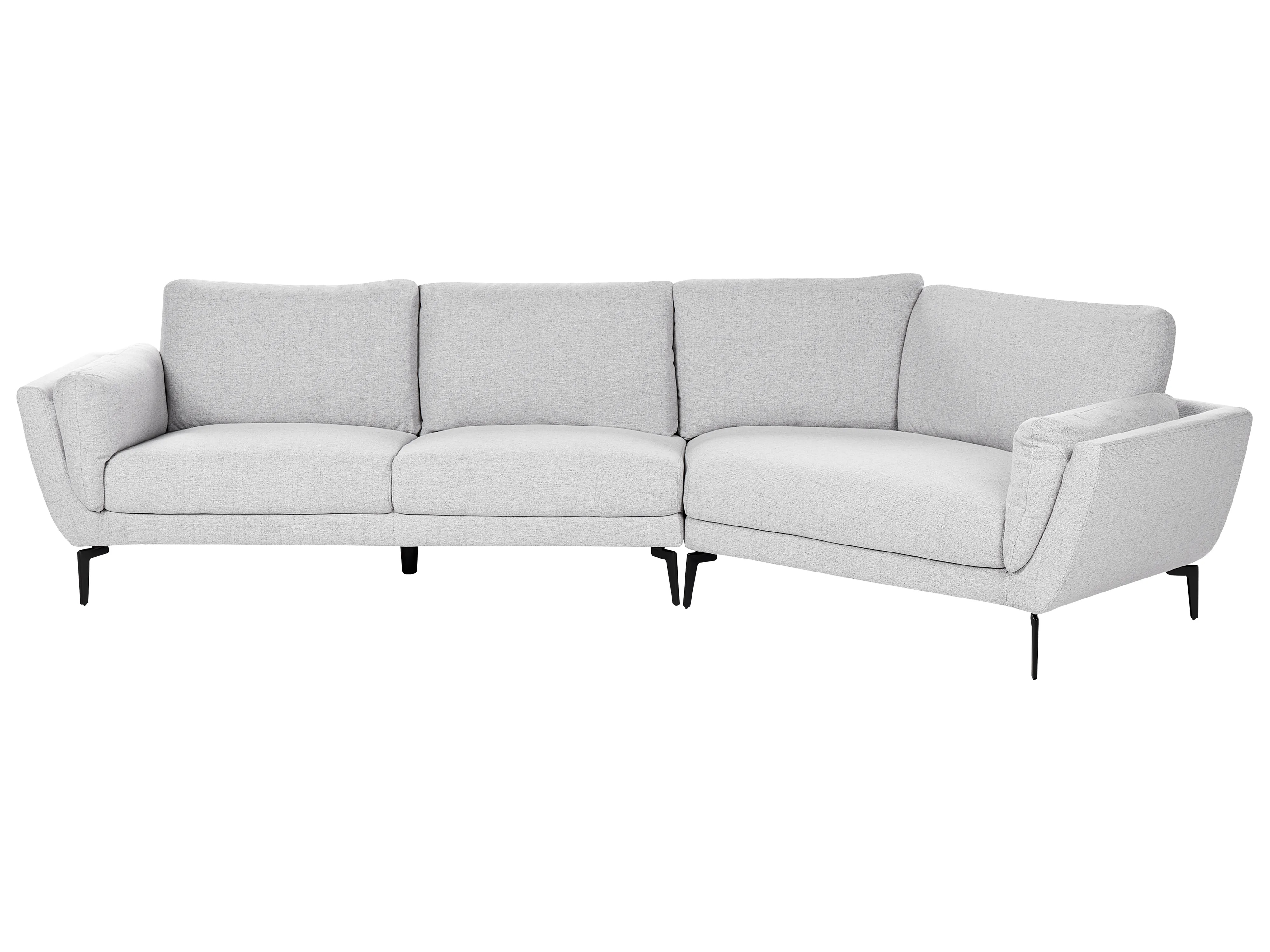 Sofa 3 Seater KANSSELI Fabric Light Grey