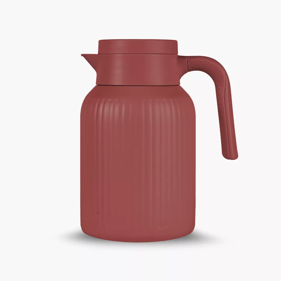 Dzbanek termiczny SAGAFORM TRINE 1,5L ciemno czerwony, stal nierdzewna