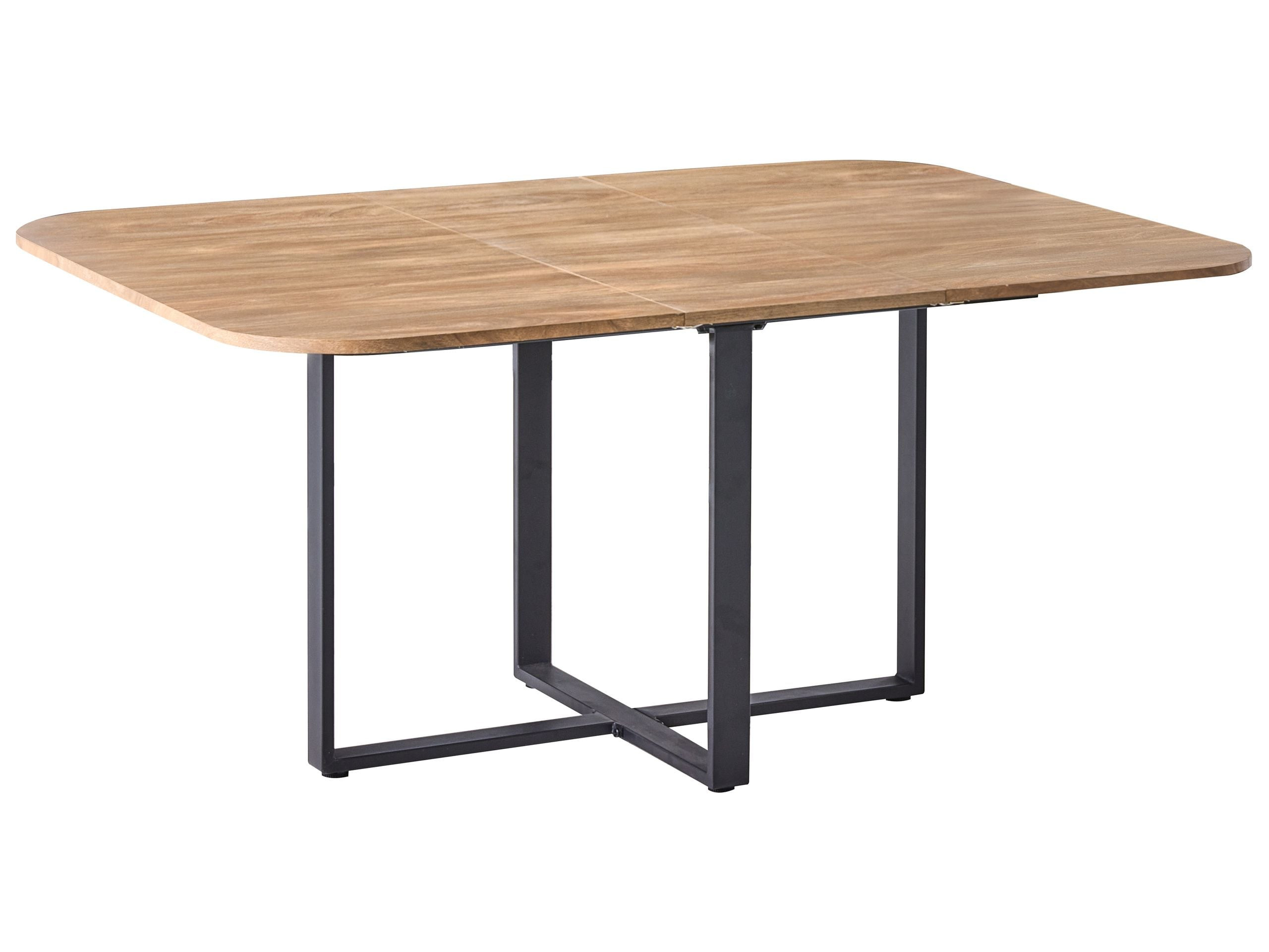 Stół do jadalni rozkładany MDF120/160 x 120 cm brązowy