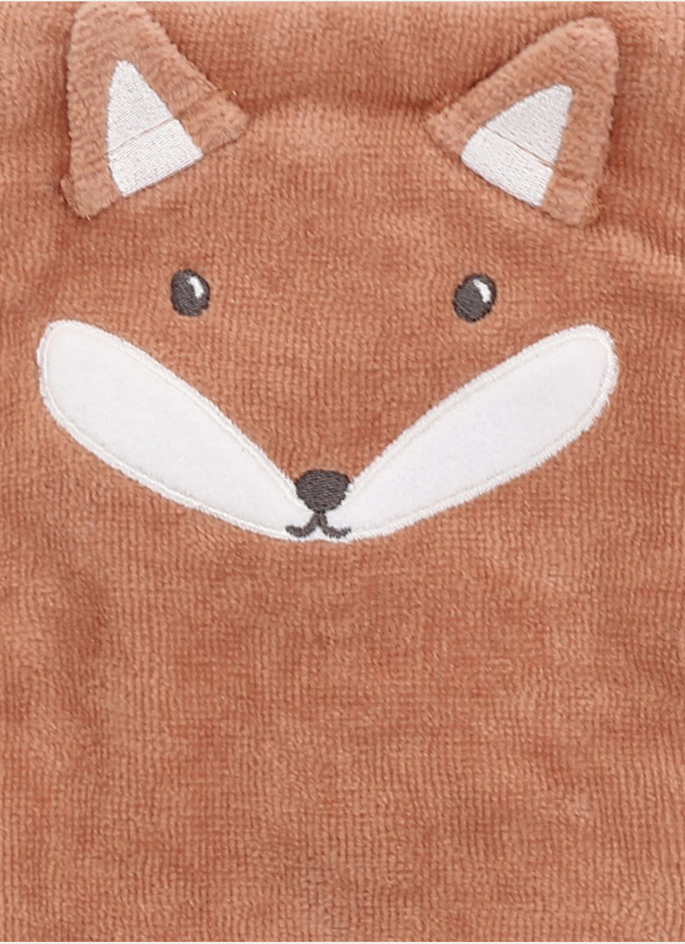 PONCHO ÉPONGE RENARD ROUX