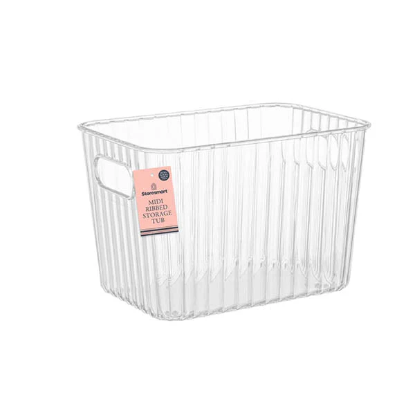 Storesmart Midi Ribbed Storage Tub 16x16