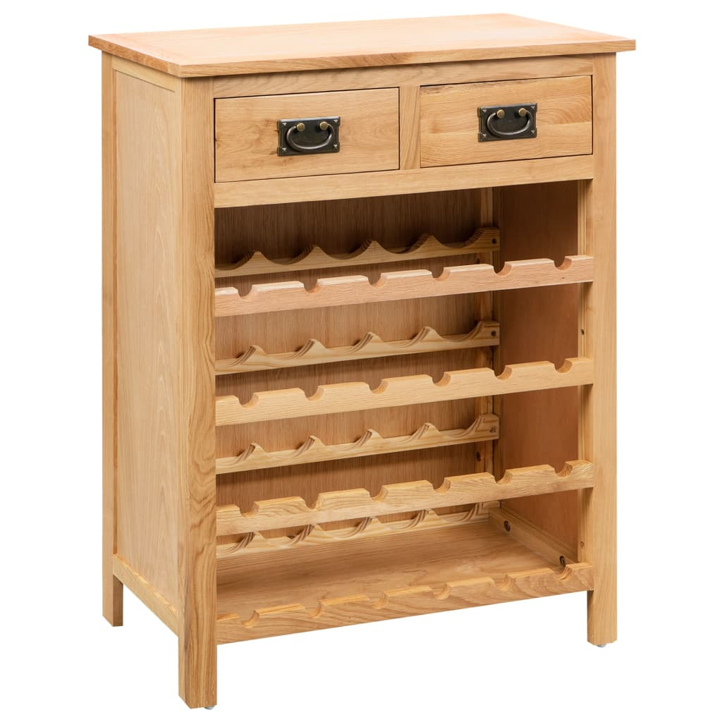 VidaXL Stojak na wino BrązMDF