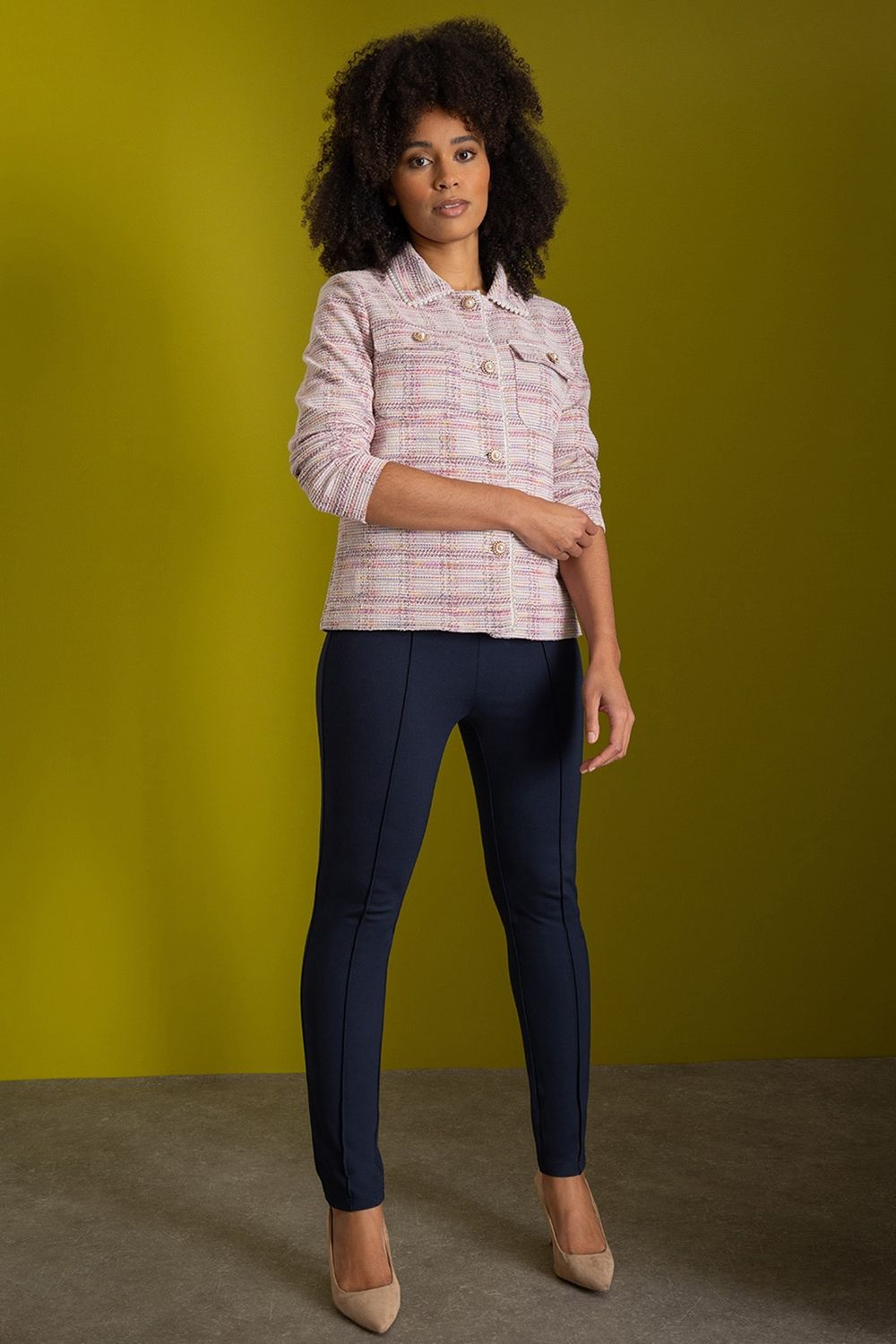 Klass. Embellished Shimmer Textured Jacket