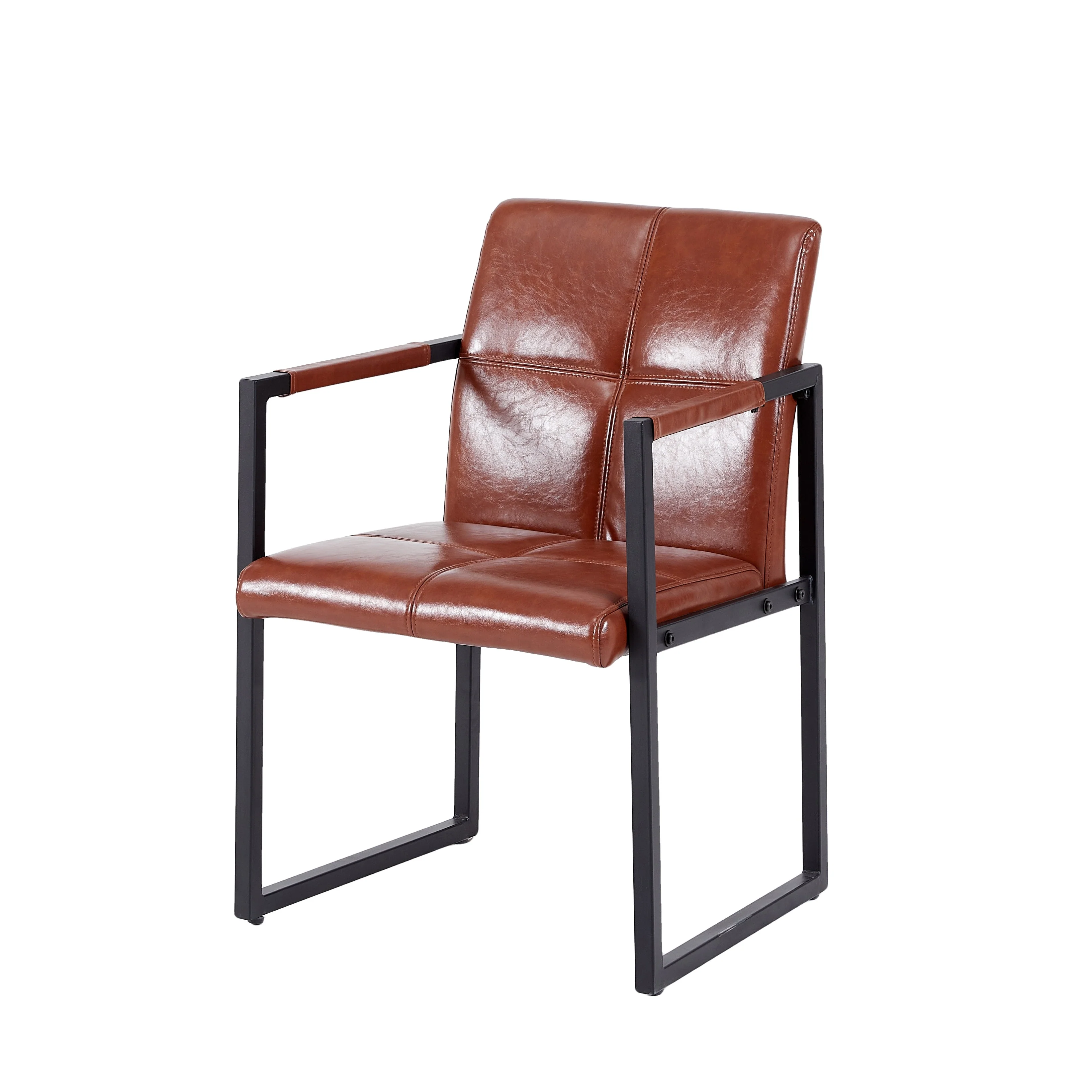 Brown modern european style dining chair