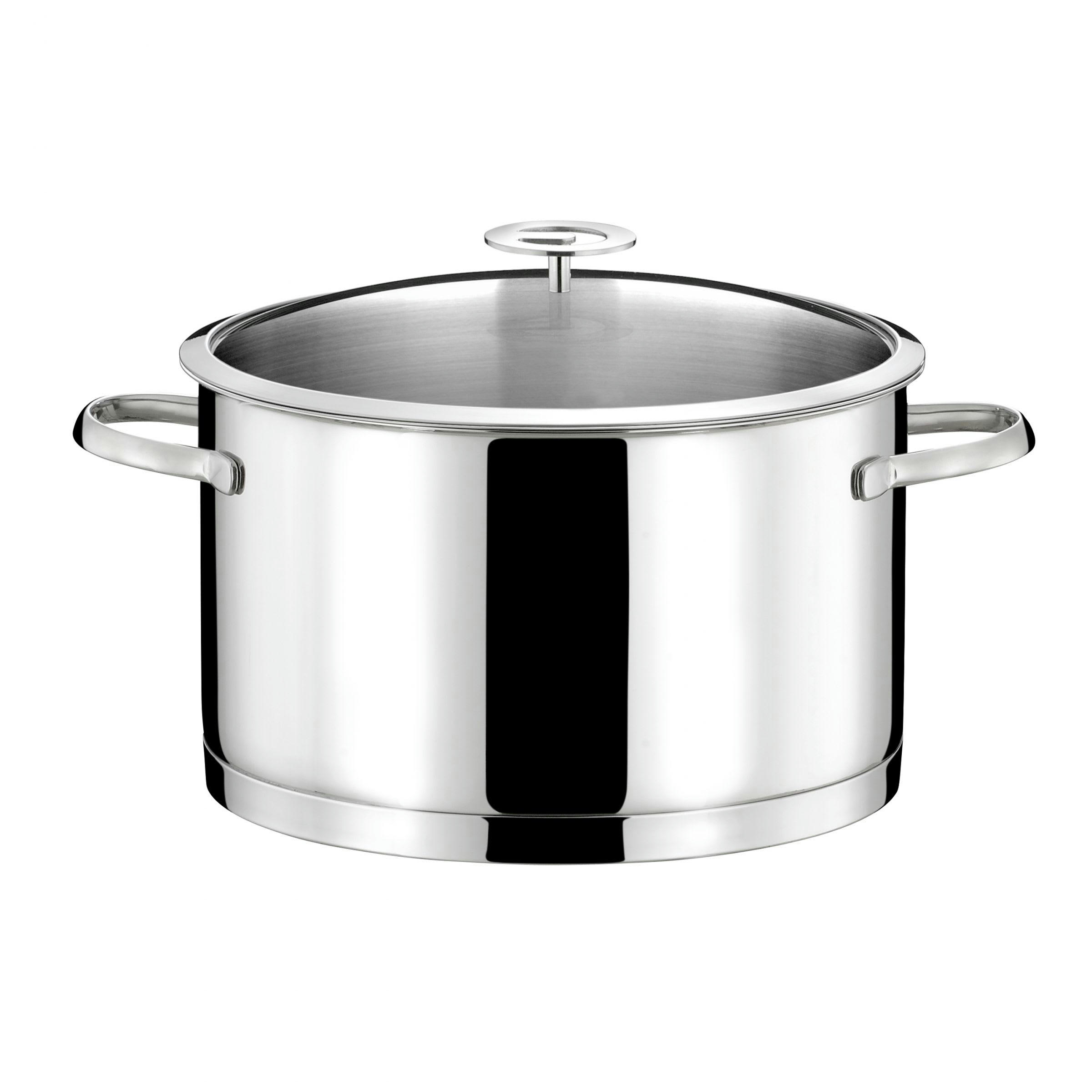 ELYSÉE - Faitout inox 24 cm, couvercle et cuit vapeur Universel en Acier Acier