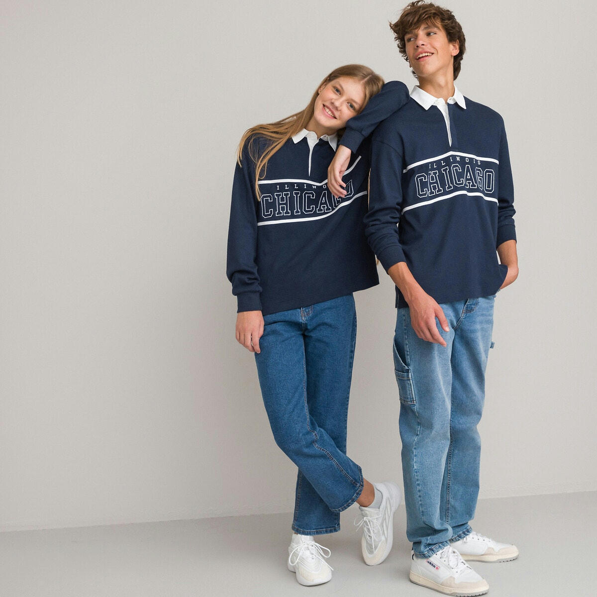 Polo manches longues oversize unisexe