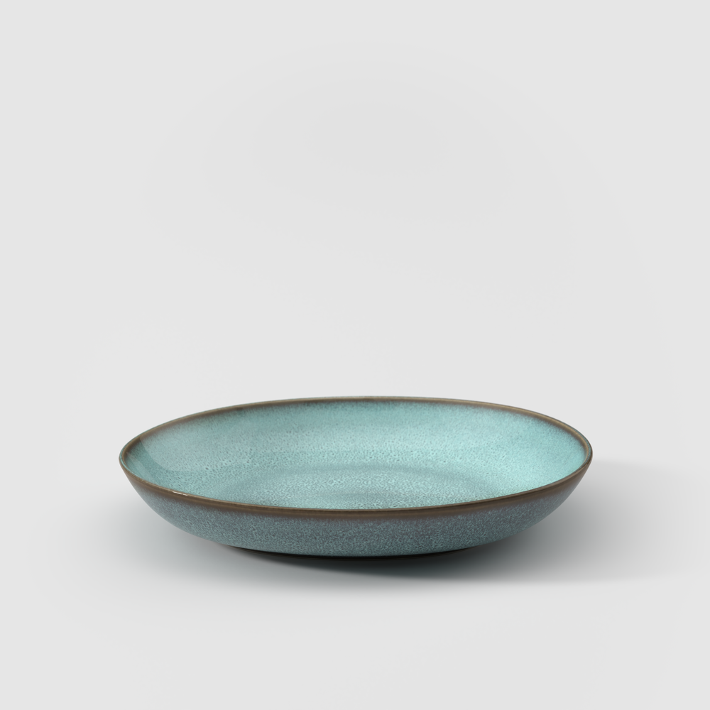 Lave Decorative fruit bowl - Blue, 20.3 oz, stoneware