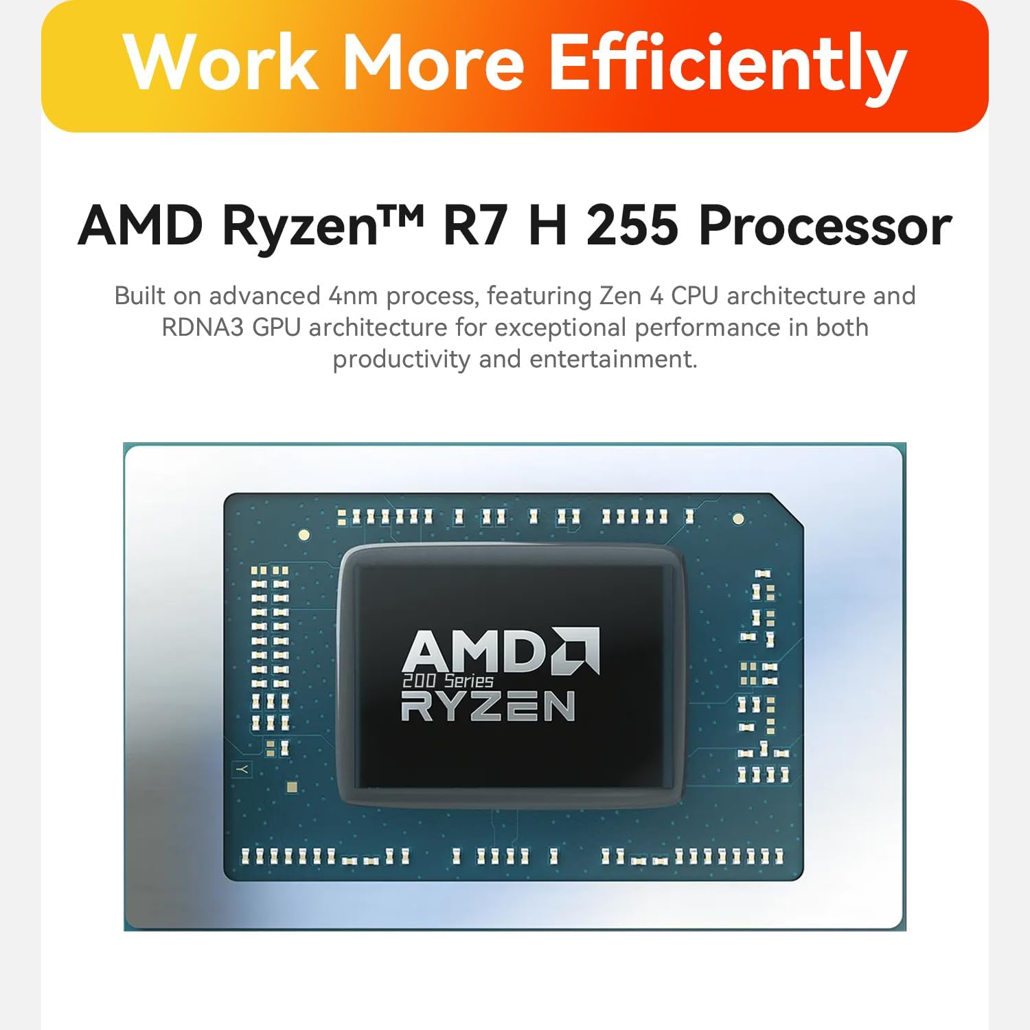 Beelink SER9 Pro Mini PC  AMD Ryzen 7 H 255(Up to 4.9GHz) 8C/16T  Mini Desktop Computer 32GB LPDDR5X RAM 1TB PCIe4.0 SSD  Small Gaming PC Built in Dual Speaker/Mic/BT5.2/WiFi 6 for Gaming/Office/Home