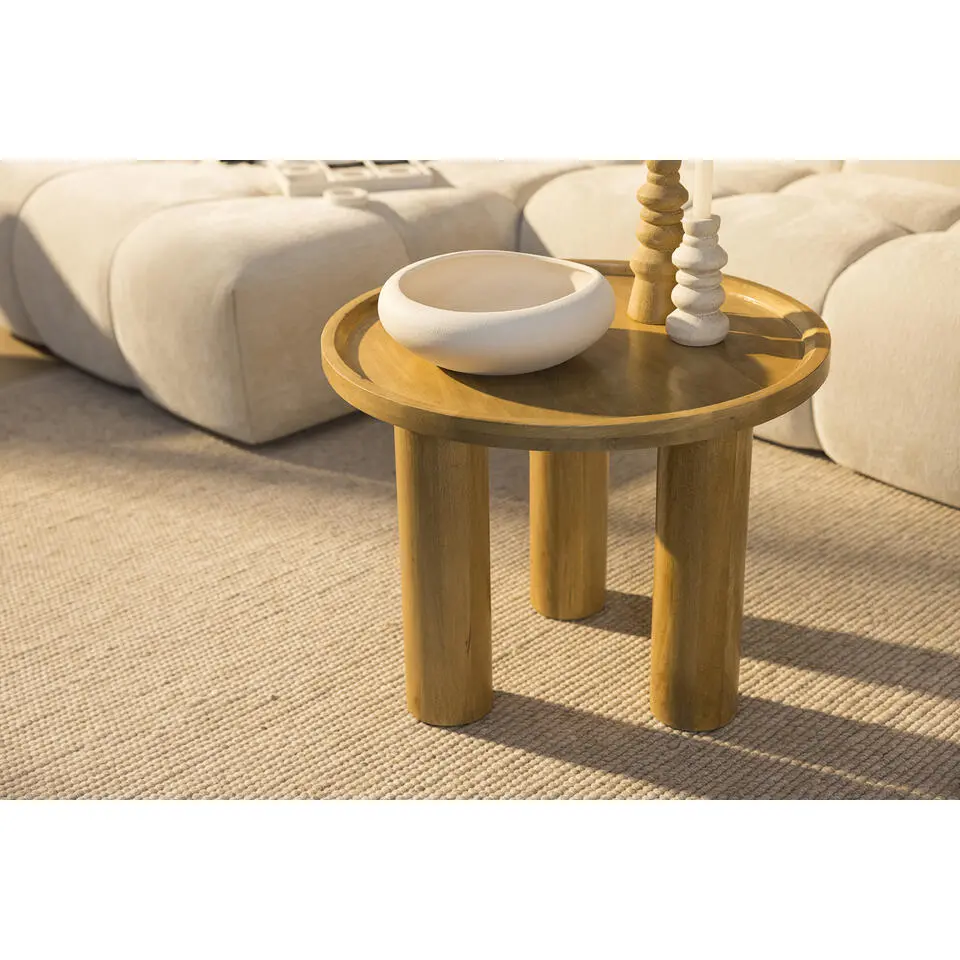 Salontafel Liam - mangohout - 40x60x60 cm