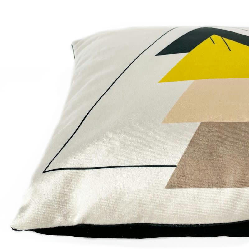 TRIGONE - Coussin 40x40cm Multicolore Géométrique