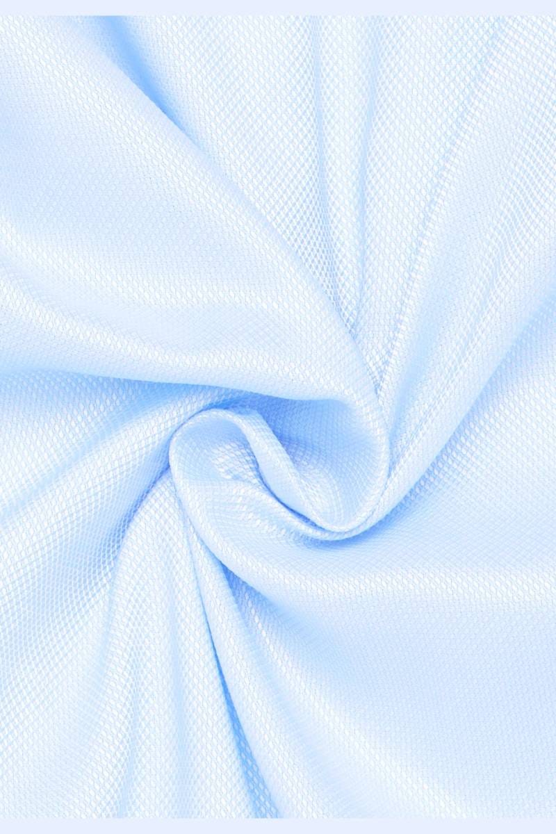 ETERNA Performance Slim Fit Tencel Hemd mittelblau, Strukturiert