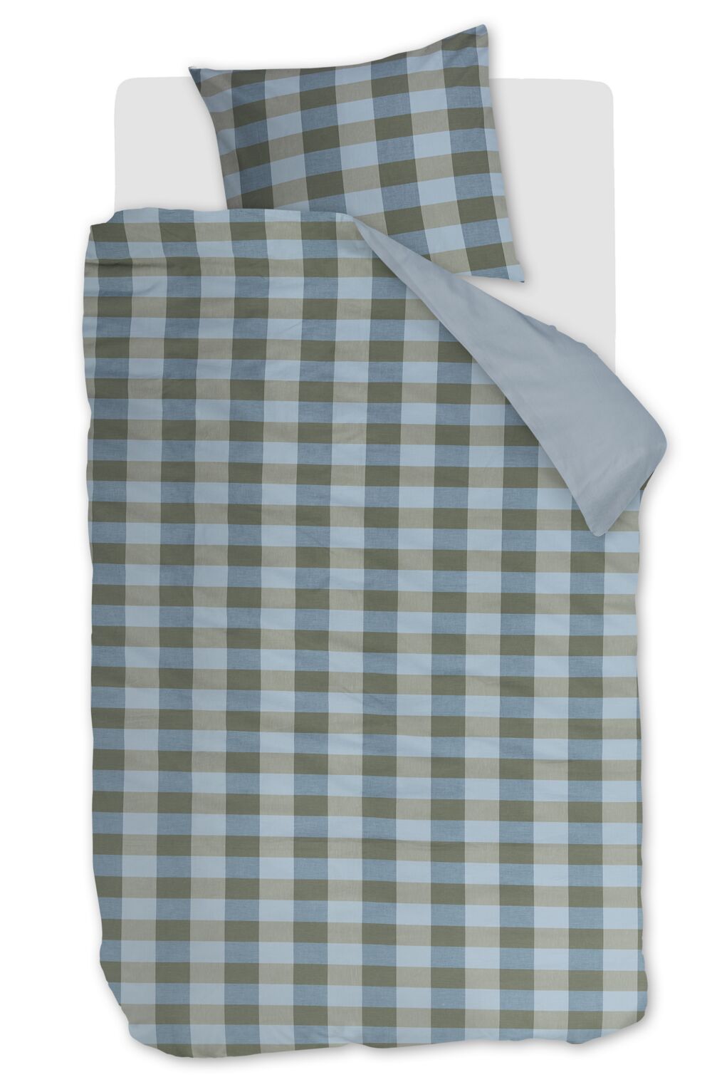 Beddinghouse Marre - 140 x 200/220 cm - Blauw Groen