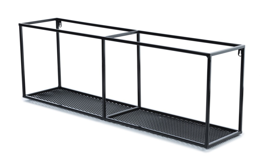 Funkcjonalna półka wisząca industrialna 90 cm LOFT metal