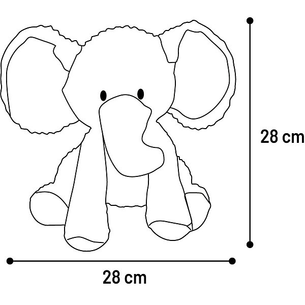 Jouet Azor éléphant Rose H 28 cm pour chien