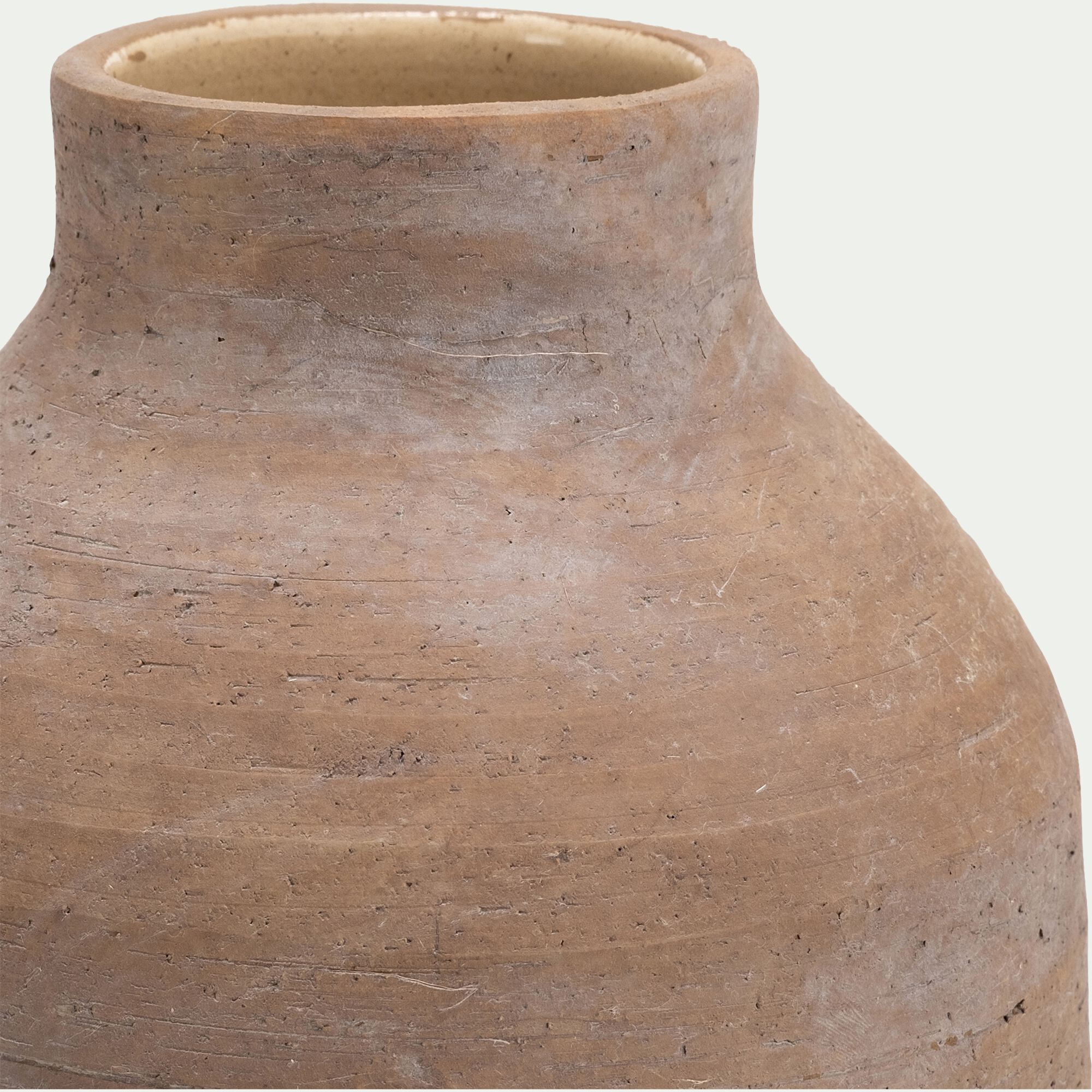LOSSE - Vase classique en grès H22,5cm - marron