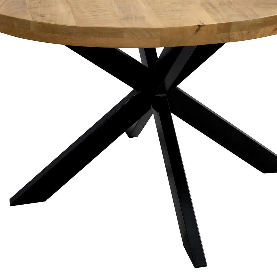 Eettafel Travis rond - mangohout - &Oslash;120 cm