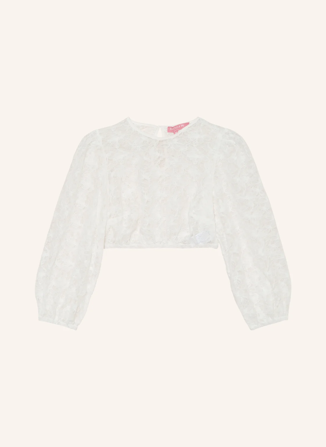 KRÜGER Dirndlbluse aus Mesh mit 3/4-Arm
