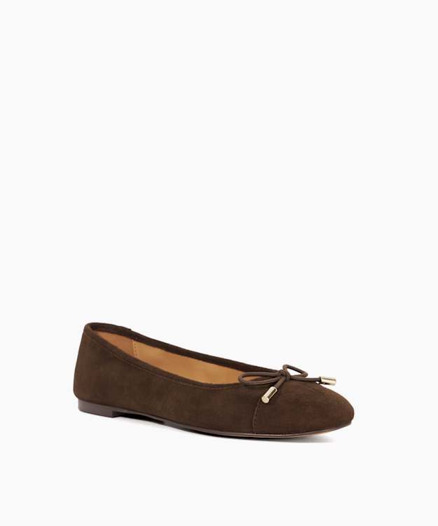Highest Brown - Toe Cap Ballet Pump