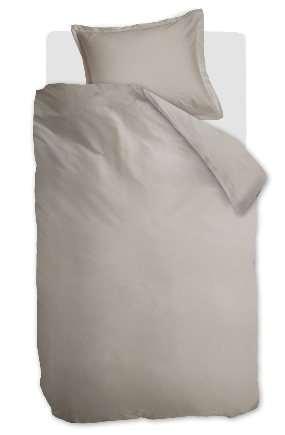 Ambiante Satin Uni - 140 x 200/220 cm - Zand