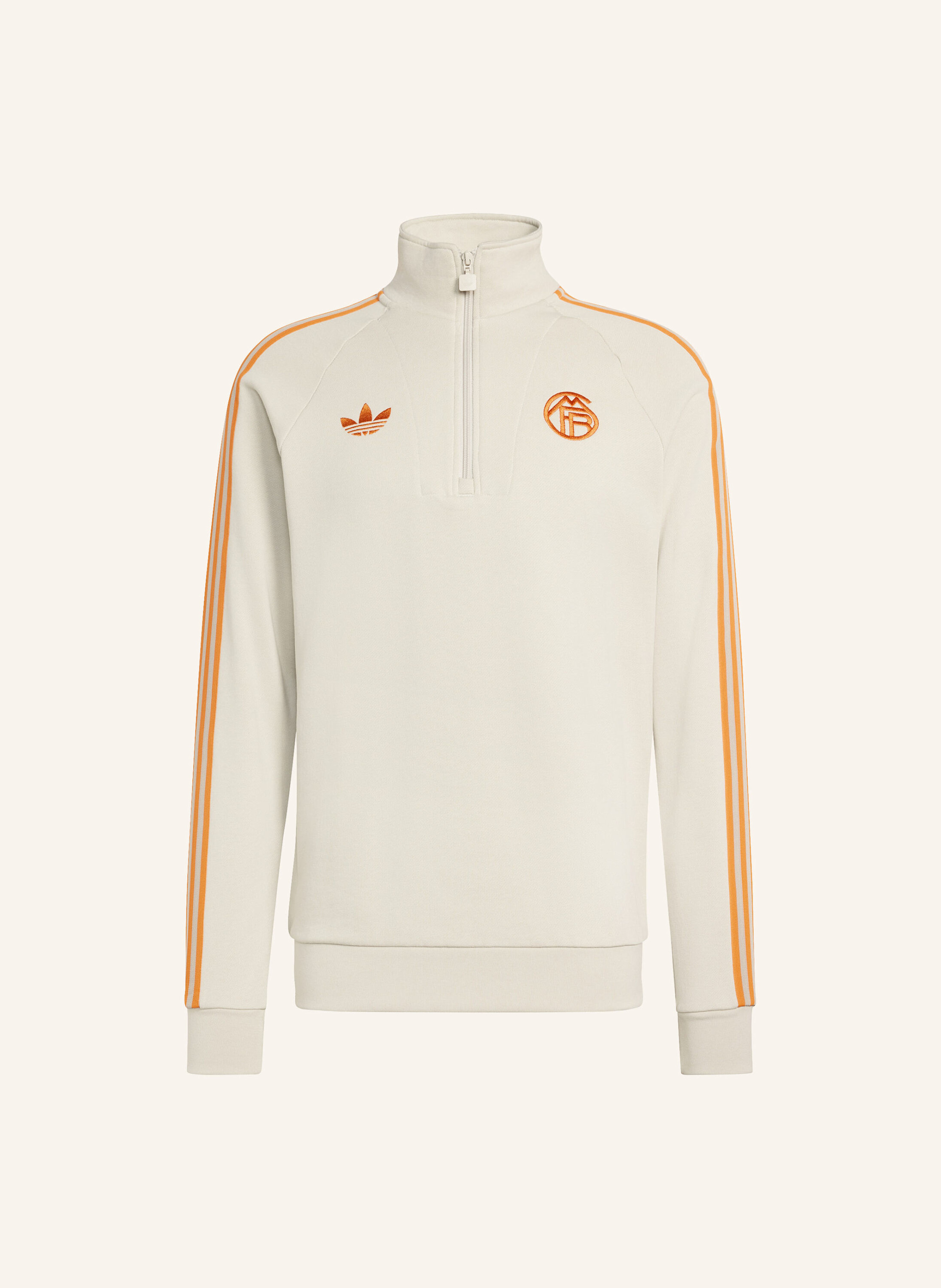 adidas FC BAYERN MÜNCHEN ORIGINALS TOP MIT REISSVERSCHLUSS BIS ZUR BRUST