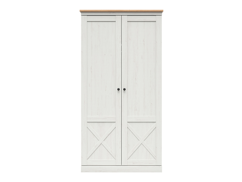 Szafa dwudrzwiowa Frija 103 cm sosna andersen biała