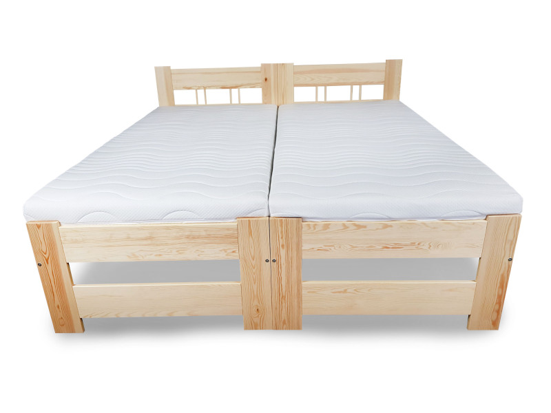 Łóżko 90x200 Hotelowe Sosnowe, kolor sosnowy