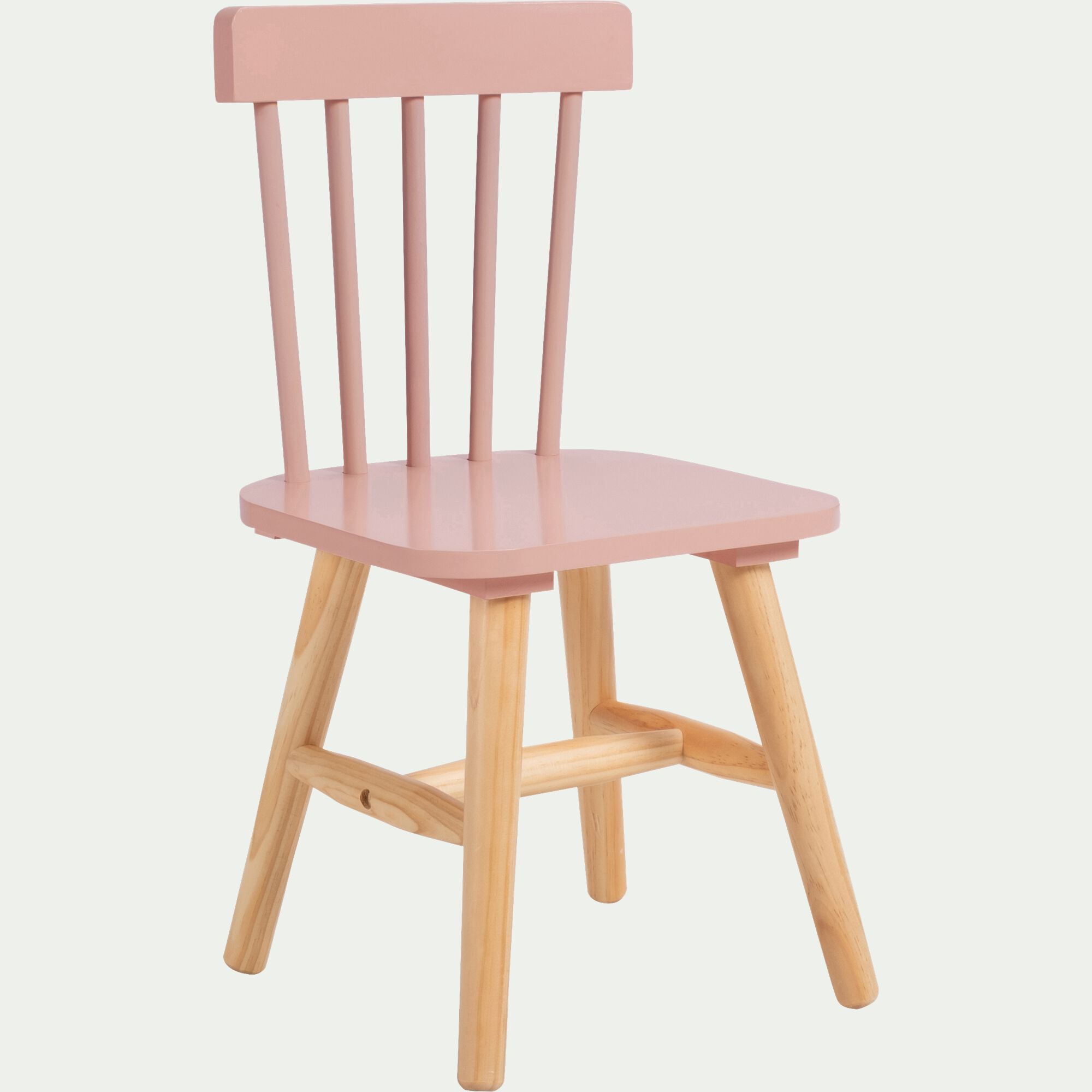 HELGA - Chaise enfant en bois de hêtre - rose sable