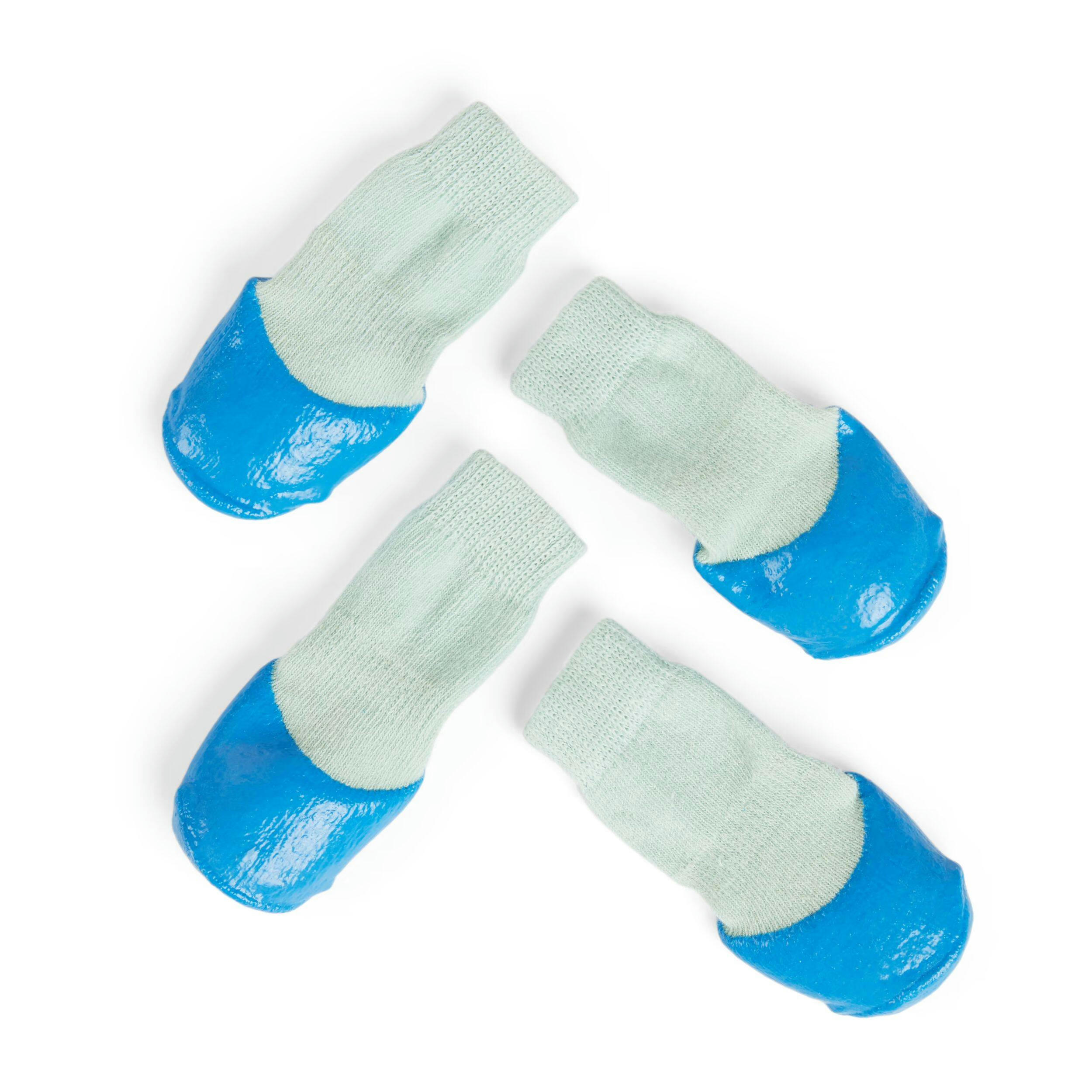 Petco Non-Skid Rubber-Dip Sock for Dogs, Blue