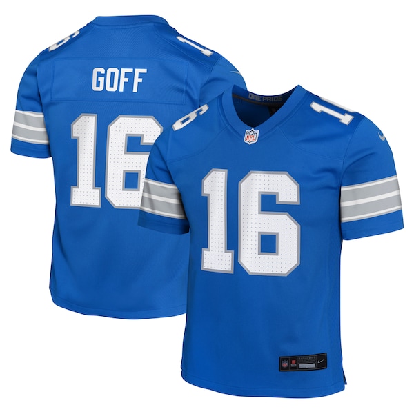 Jared Goff Detroit Lions Nike Youth Team Player Game Jersey - Blue