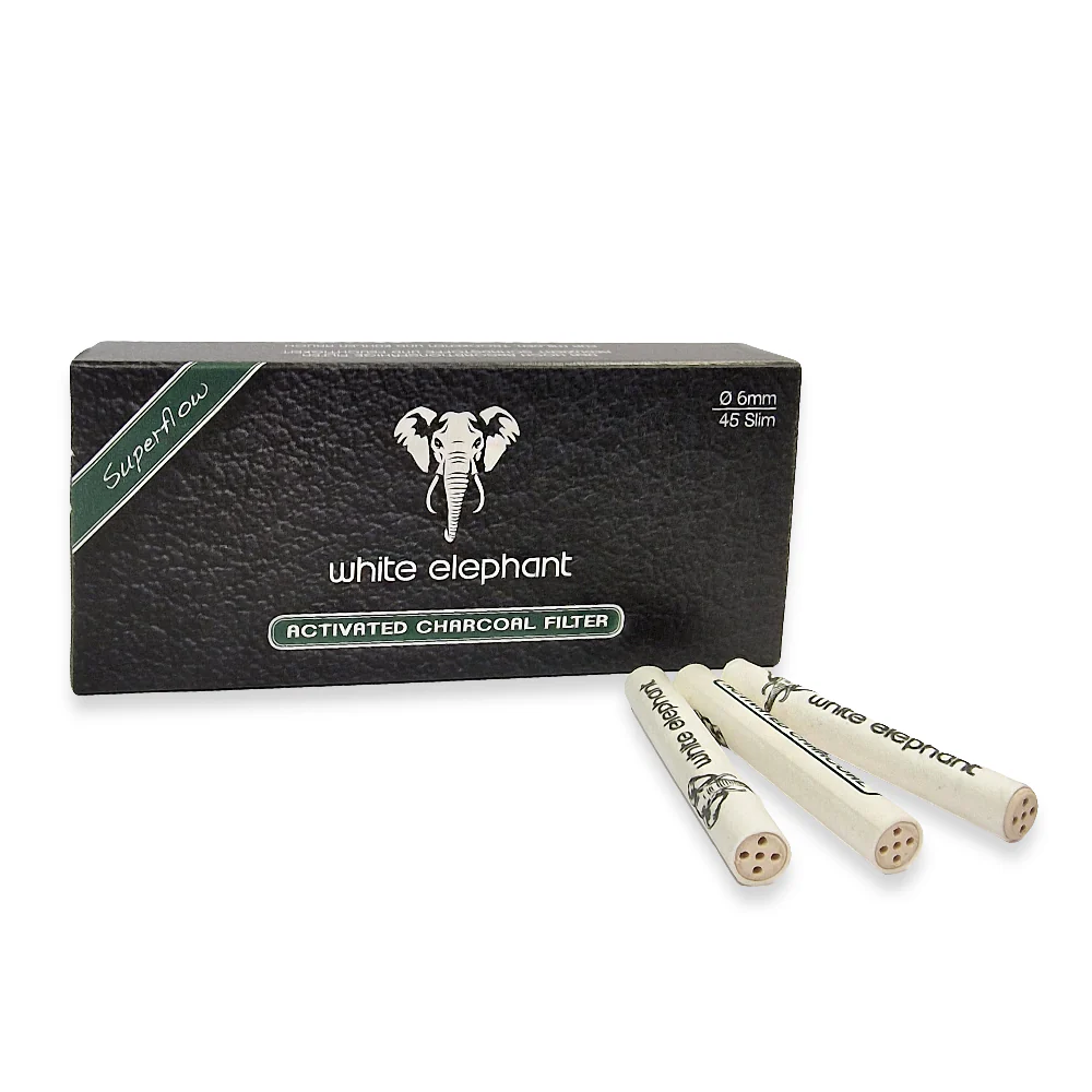 White Elephant 6mm Activated Charcoal 45 Filters
