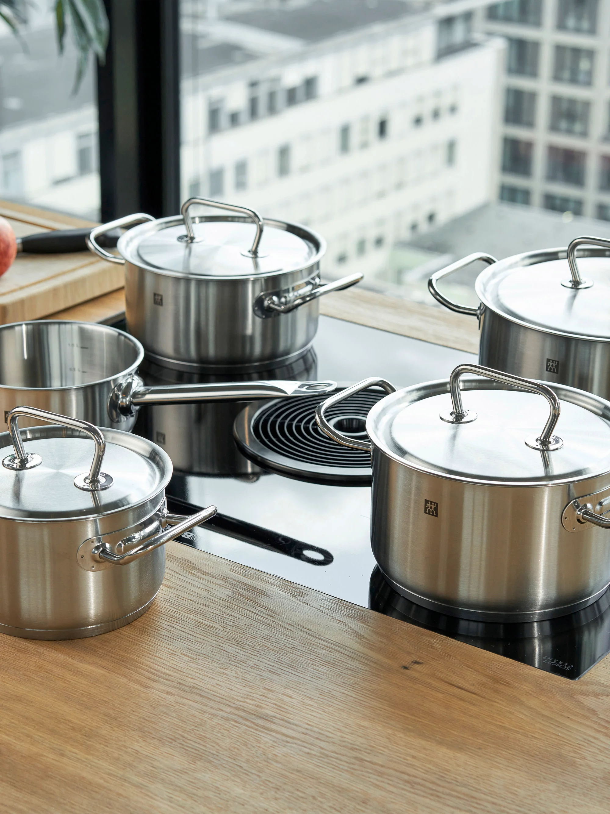 Kochtöpfe-Set Twin Classic aus Edelstahl, 5er-Set