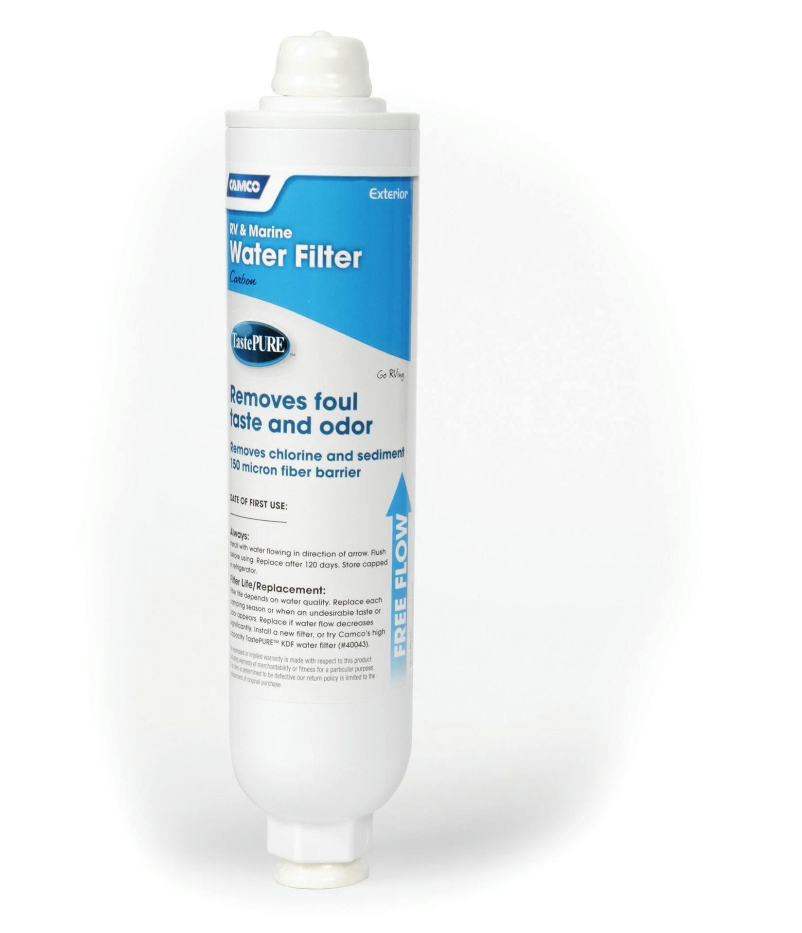 Camco Tastepure RV Standard Water Filter, White