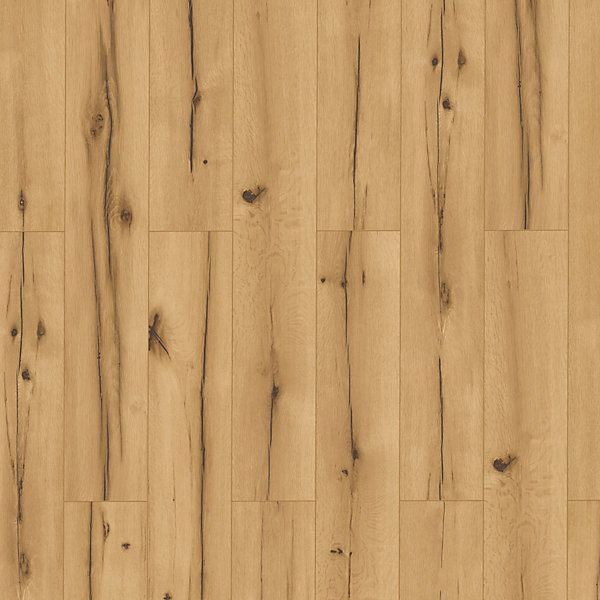 Lame minérale composite clipsable Italo 129 x 20 cm décor bois blond rustique GoodHome (vendue au carton)