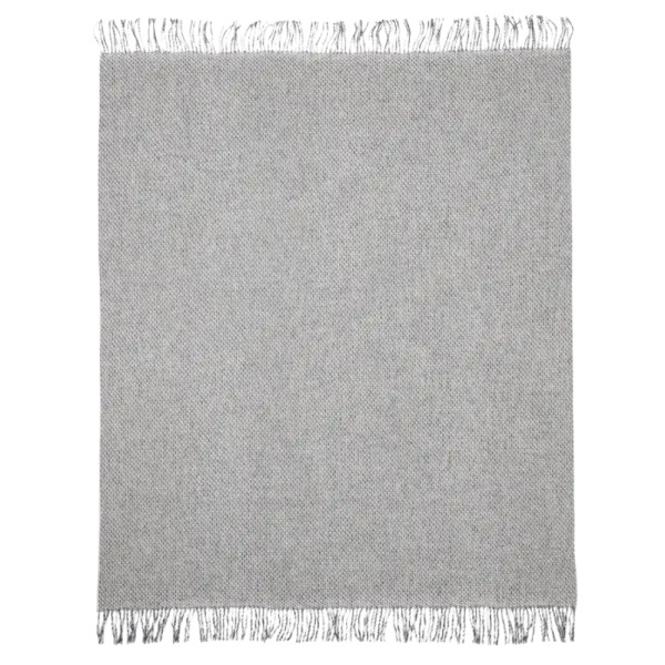 Wełniany Pled Høie of Scandinavia Hekla 125x170 cm Naturgrå