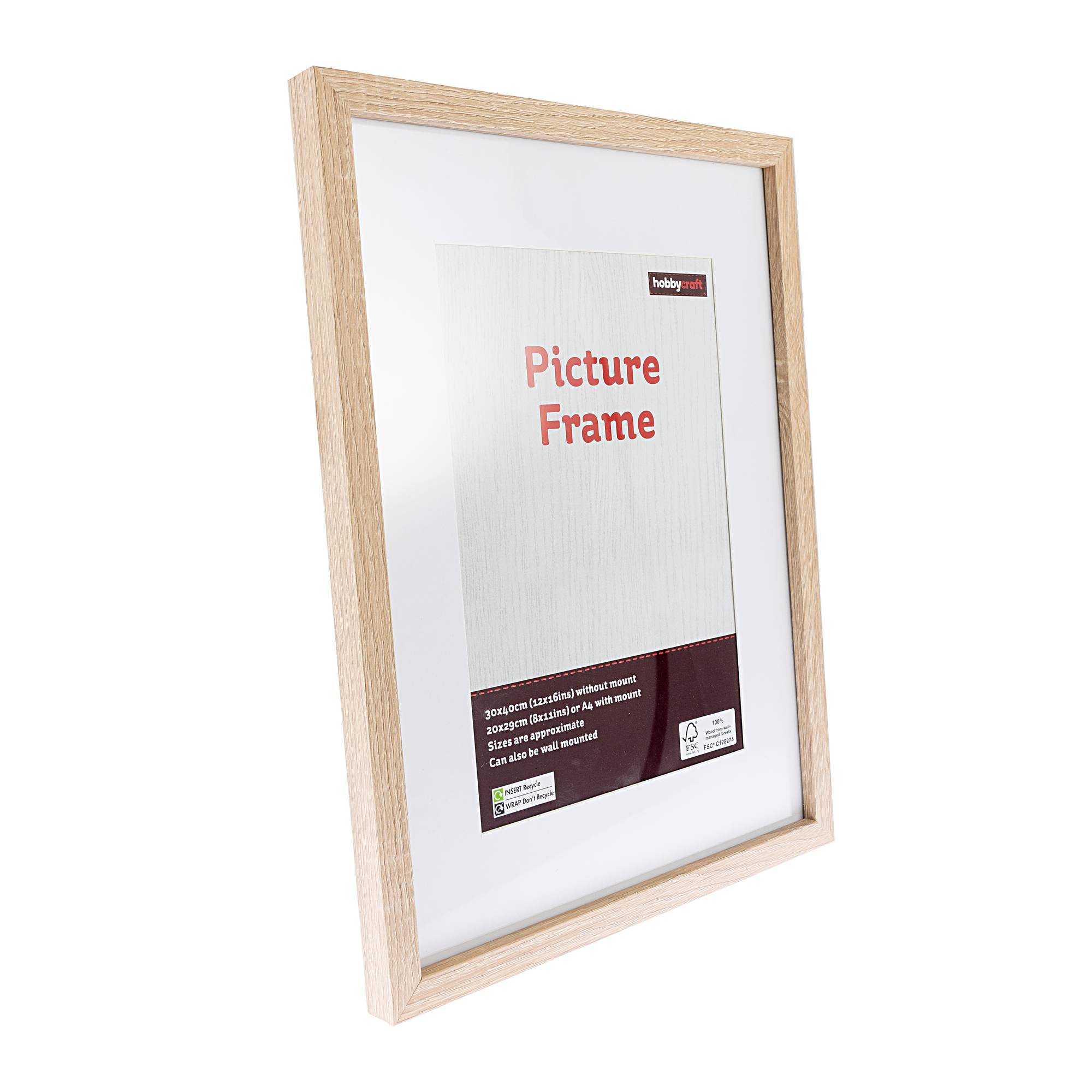 Oak Effect Picture Frame 30cm x 40cm