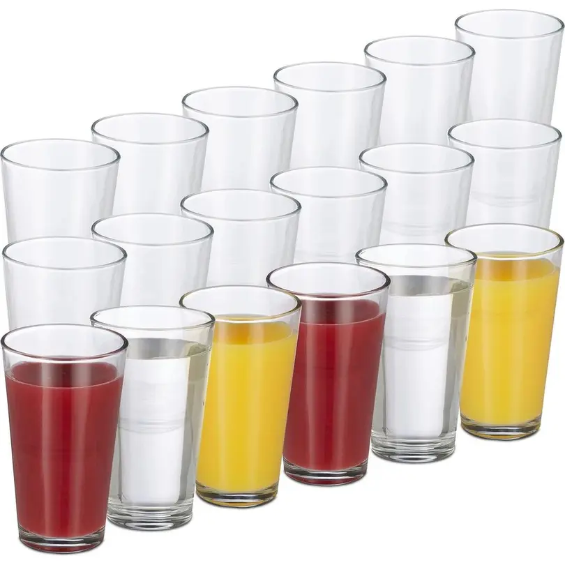 Longdrinkglas 18-teilig relaxdays