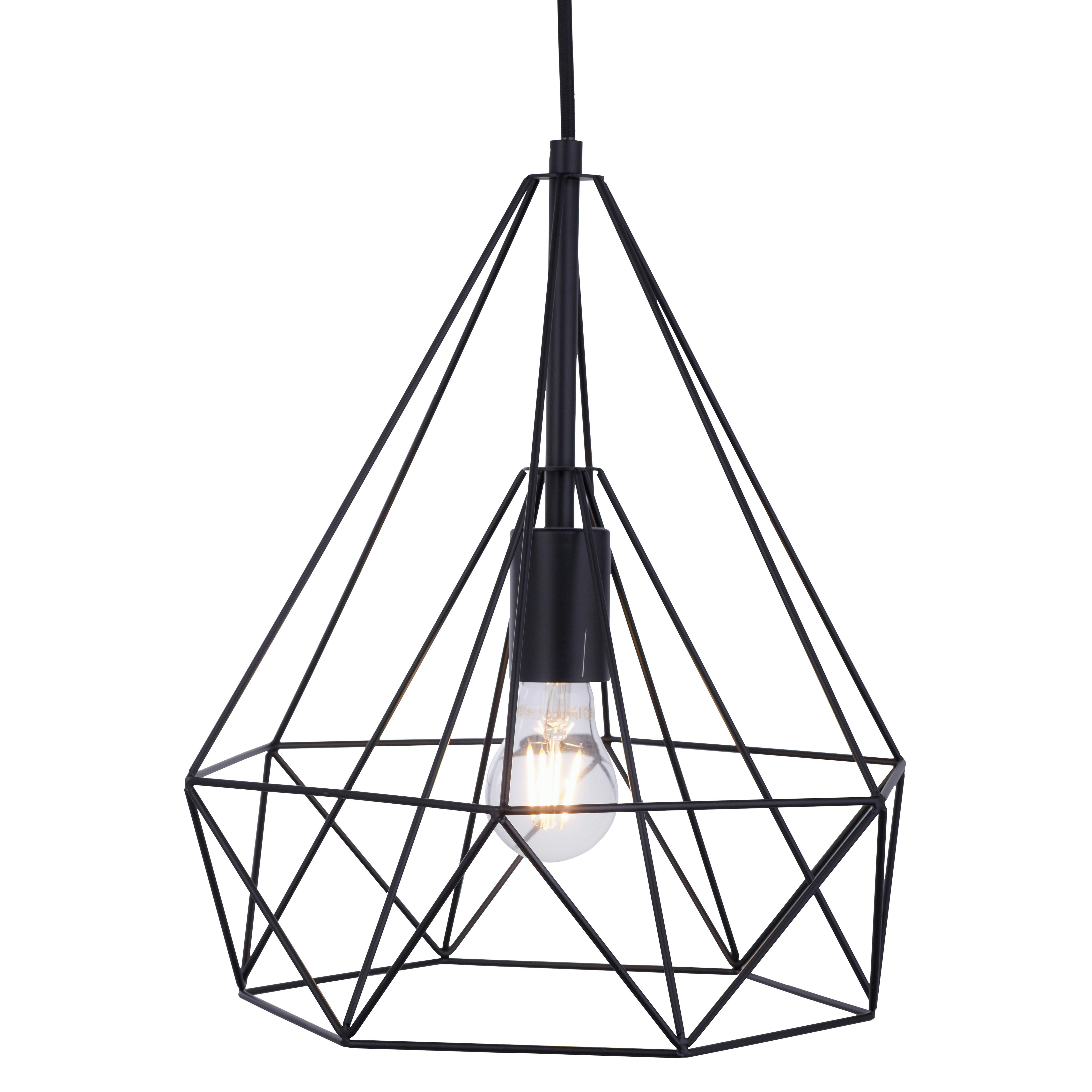 SKELETTON - Suspension en métal noir